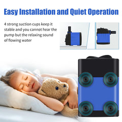 AQUANEAT fountain pump outlet adapters image illustrates flexible flow customization.