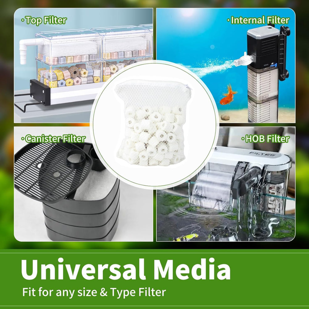 AQUANEAT ceramic media suitable for both freshwater and saltwater setups.