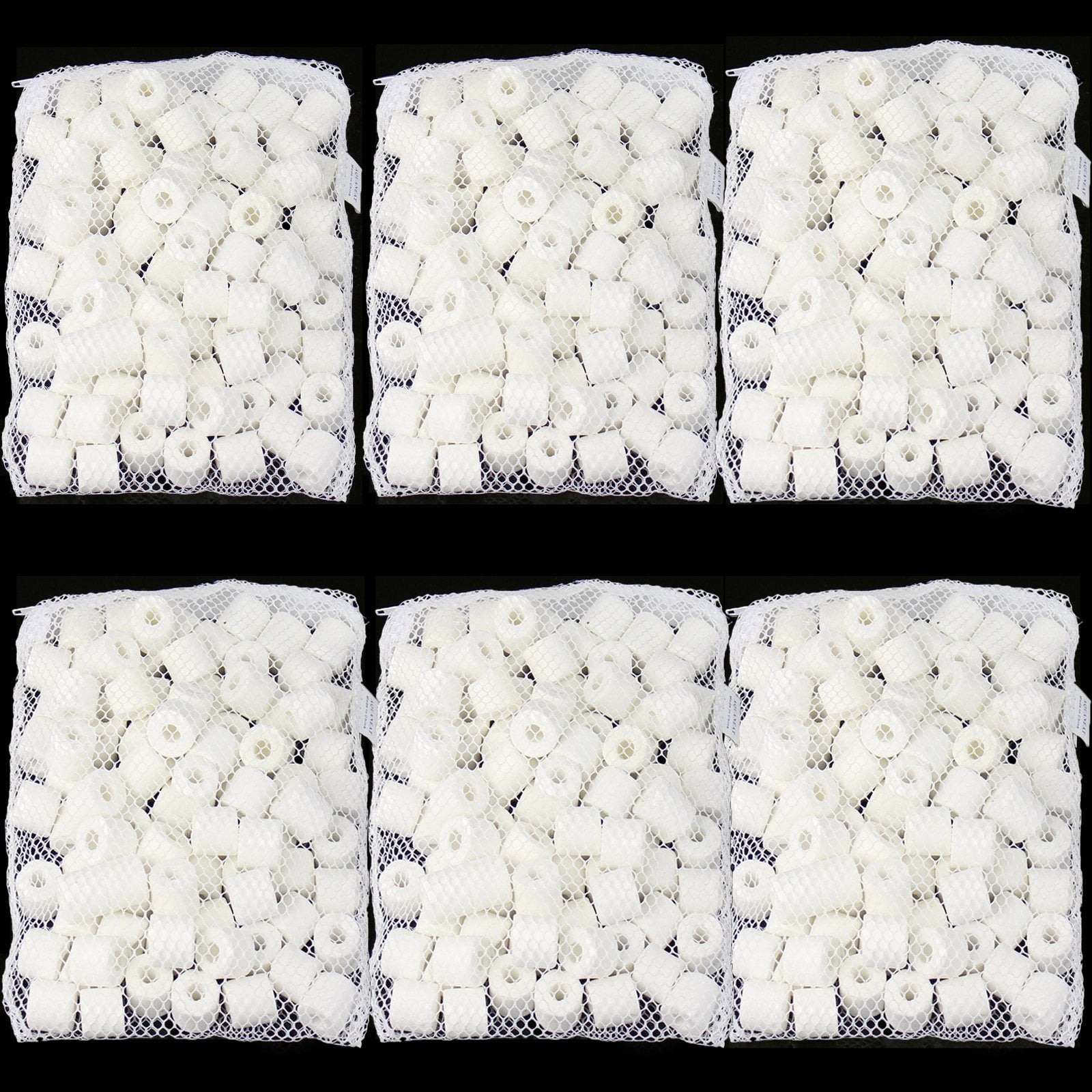 AQUANEAT hollow-design filter media distributes water flow for enhanced filtration.