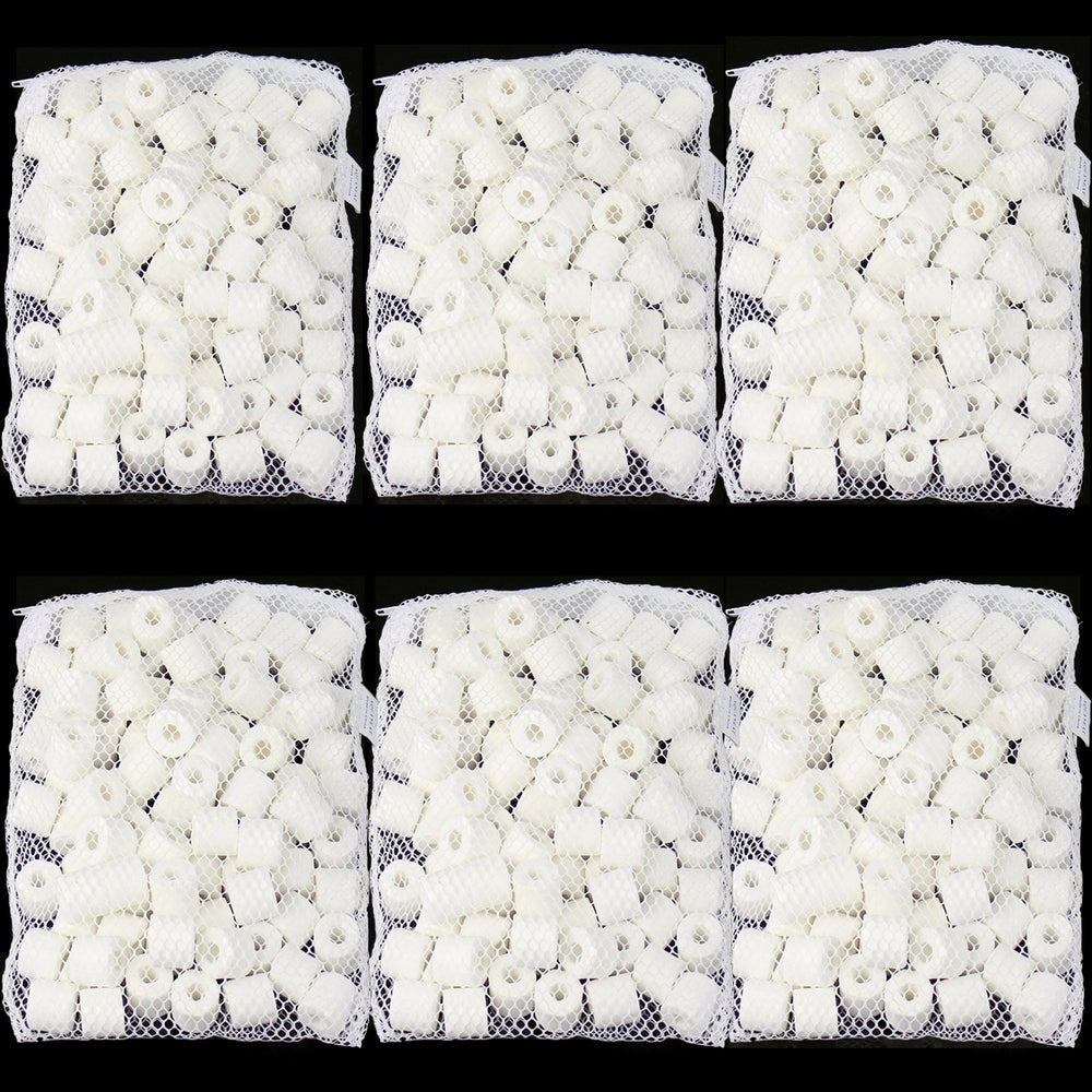AQUANEAT hollow-design filter media distributes water flow for enhanced filtration.