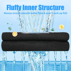 Aquaneat in canister filter image demonstrates improved water clarity.