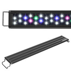 AQUIANEAT LED aquarium light provides full spectrum coverage for 30 to 38 inch tanks