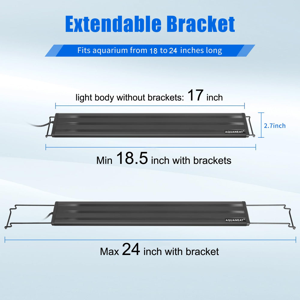 AQUANEAT full-spectrum LED delivers bright, plant-friendly lighting.