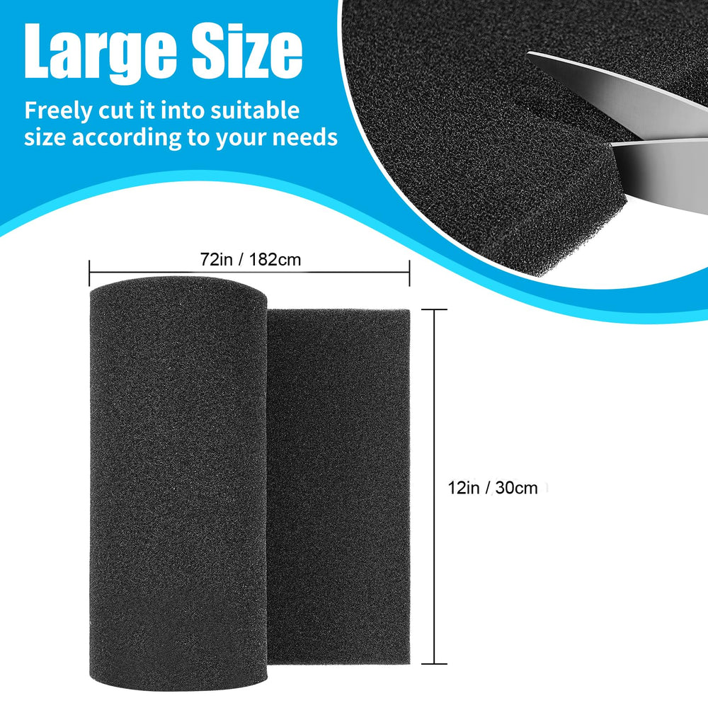 AQUANEAT open-cell sponge has a larger inner surface area for enhanced filtration.