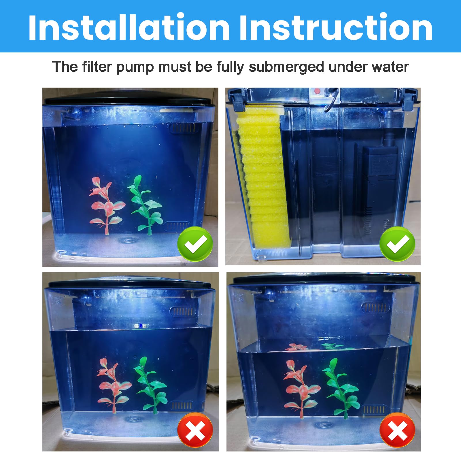 AQUANEAT rectangular tank profile with compact dimensions for small spaces