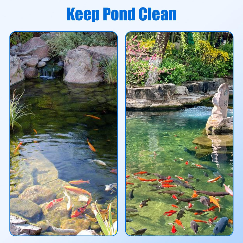 AQUANEAT durable sponge pads withstand rinse and reuse for pond filtration.