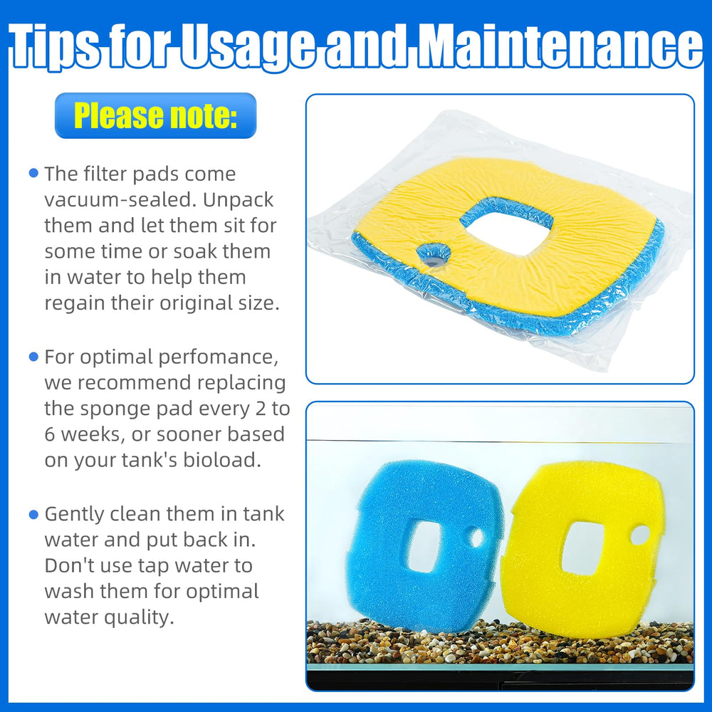 AQUANEAT sponge pads expanding after soaking for fast, hassle-free setup.