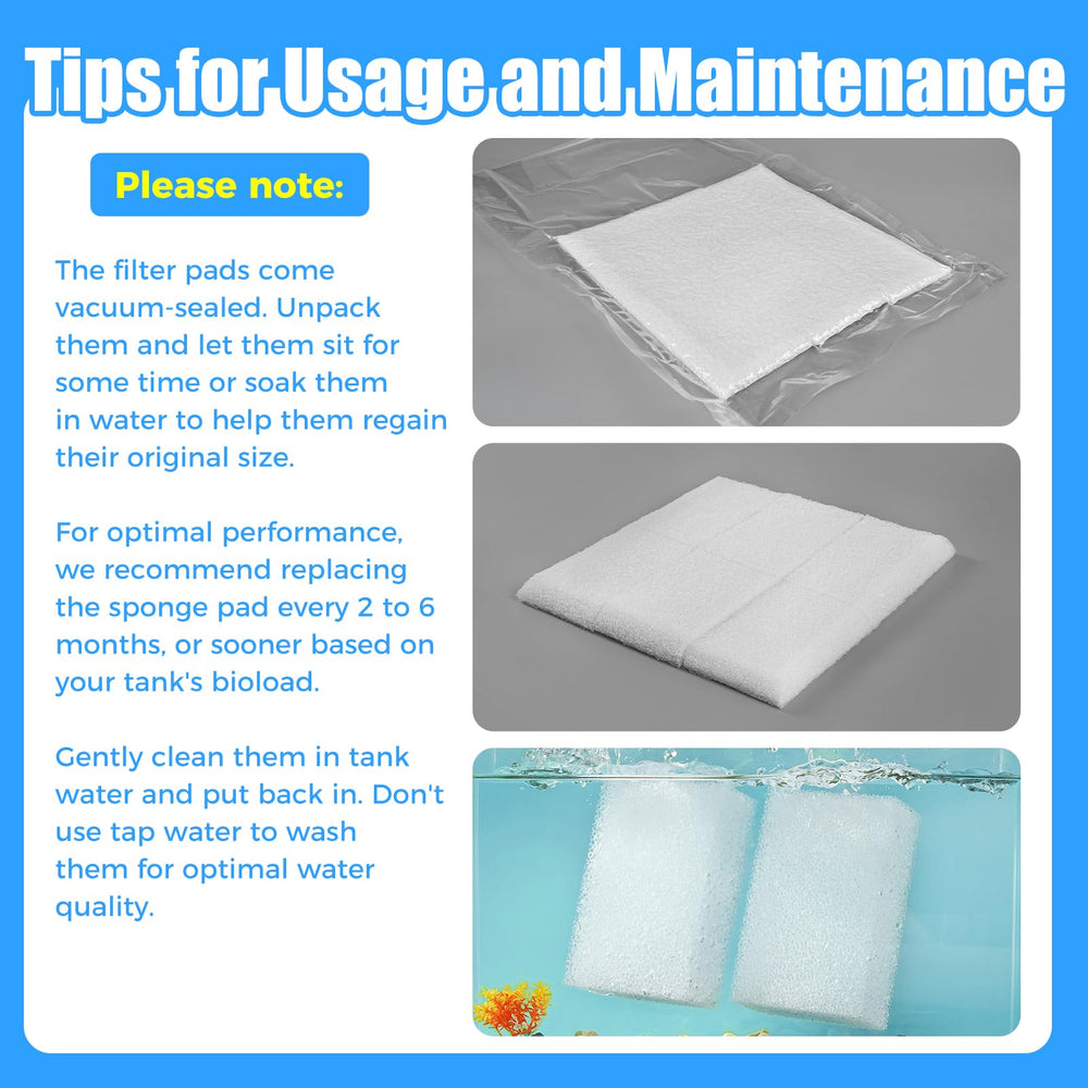 AQUANEAT soak before use helps pads expand to full size.