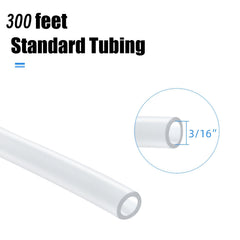 AQUANEAT soft, pliable tubing remains flexible and kink-resistant for long-term aquarium setups.