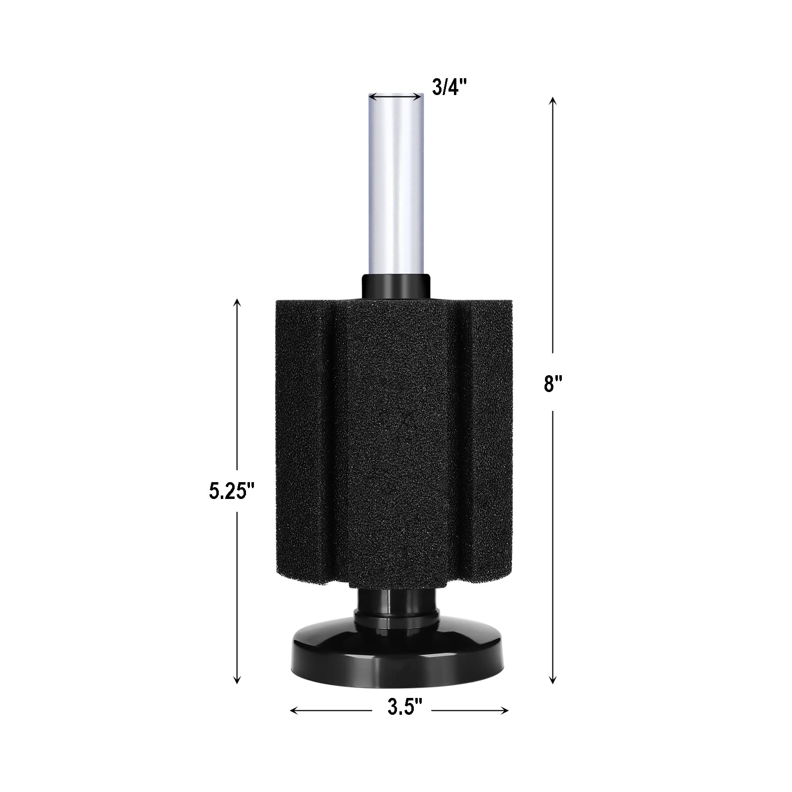 AQUANEAT four-pack sponge filters arranged in a nano tank layout.