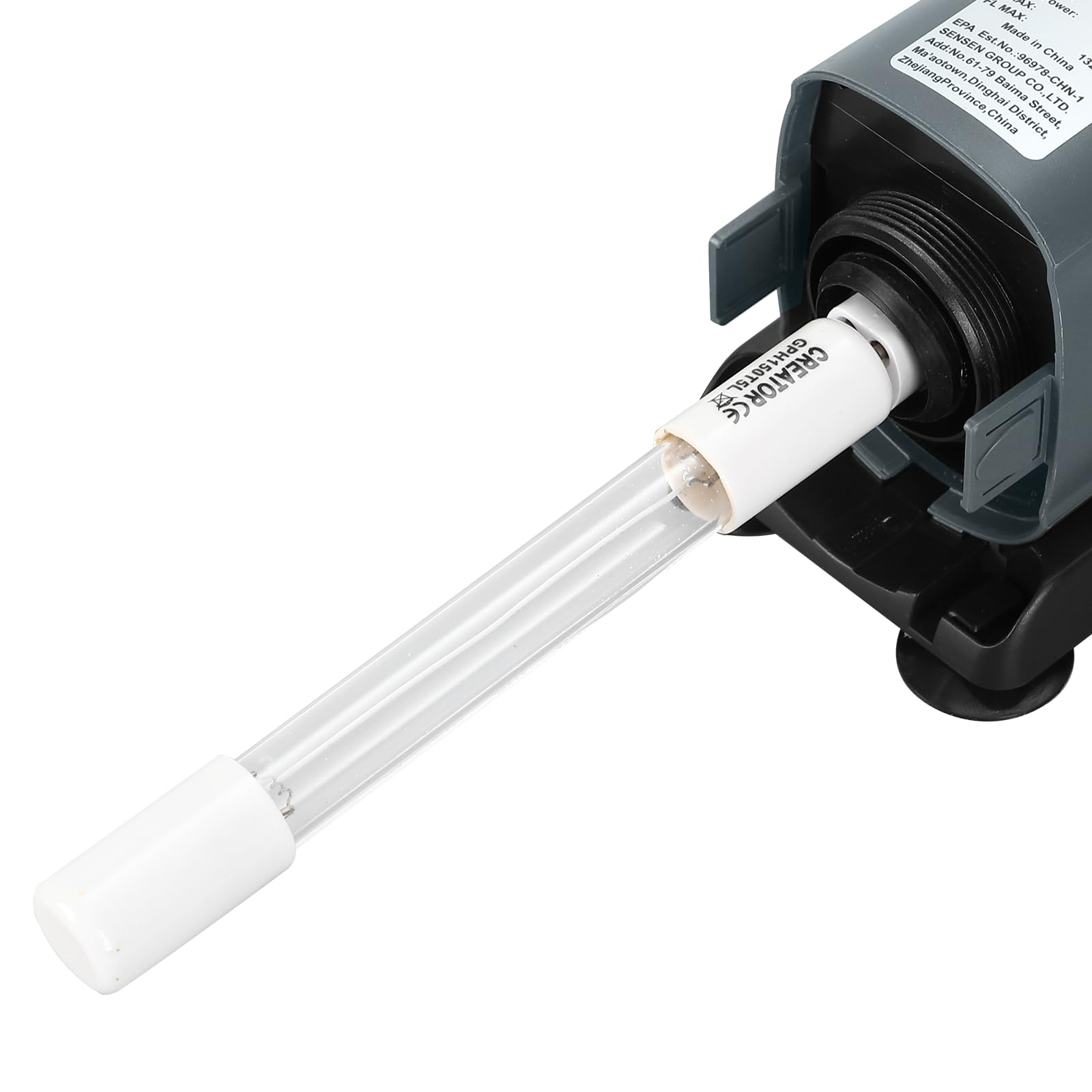 AQUANEAT submersible pump setup provides steady water flow.