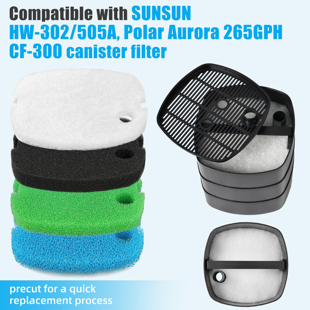 AQUANEAT green medium sponge pad for improved mechanical filtration.
