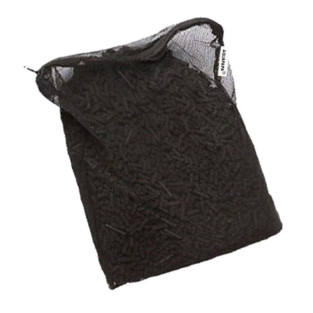 Aquapapa activated charcoal pellets in a 5 lb bag improve water clarity and odor control.