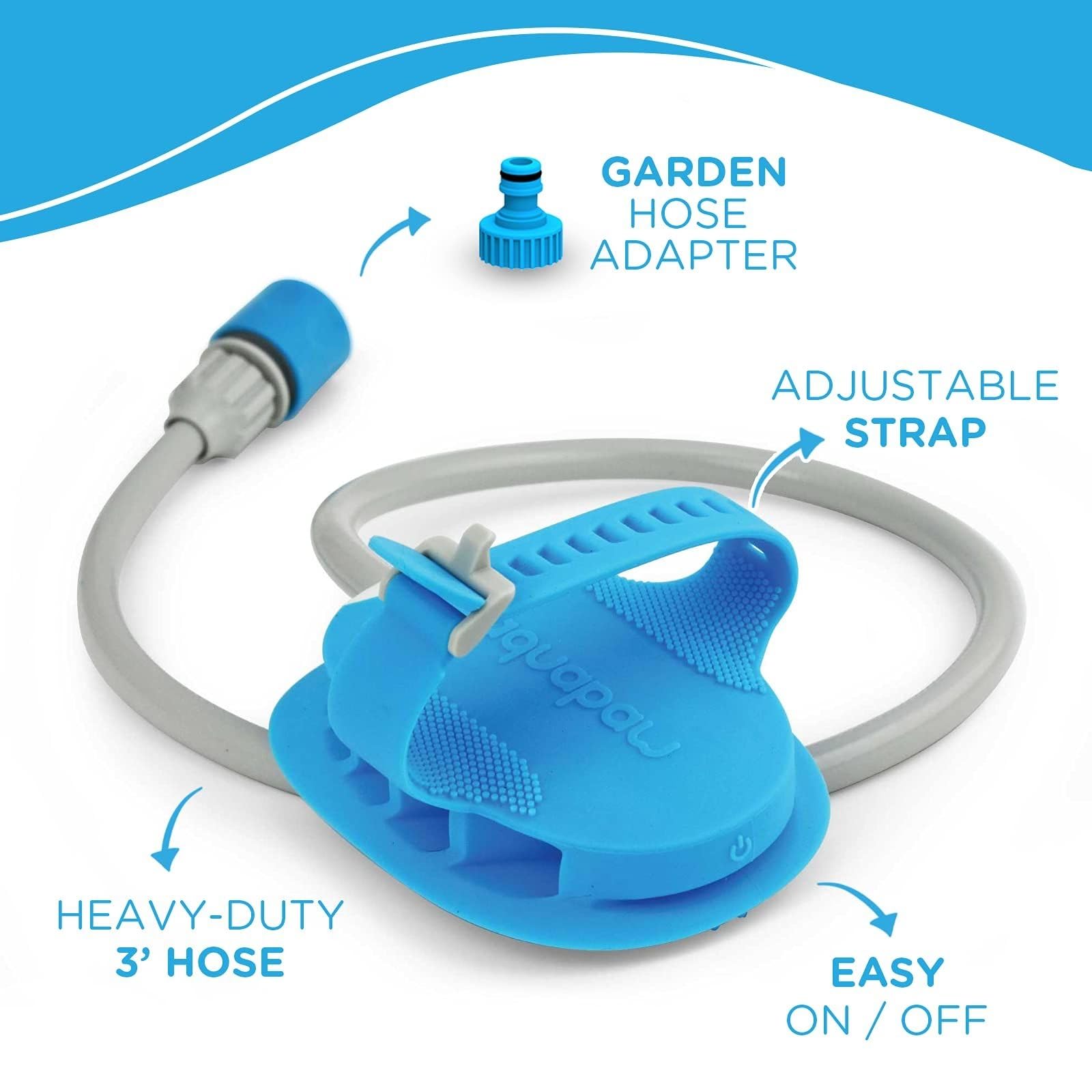 Aquapaw curry comb grooming tool emphasizes gentle detangling for horses
