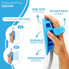 Aquapaw hose attachment 3ft demonstrates quick setup for at-home pet washes