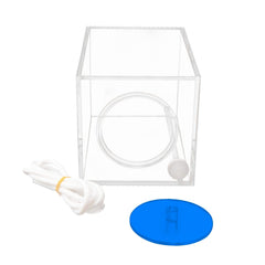 Clear acrylic body of Aquarium Choice container for easy liquid level monitoring.