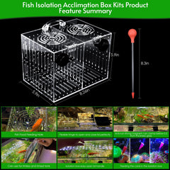 Box with 2.5 mm water-flow slits promoting balanced circulation around inhabitants.