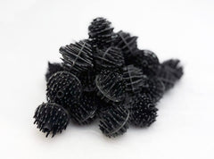 Aquarium Masters filter media setup showing bio balls integrated into a filtration system.