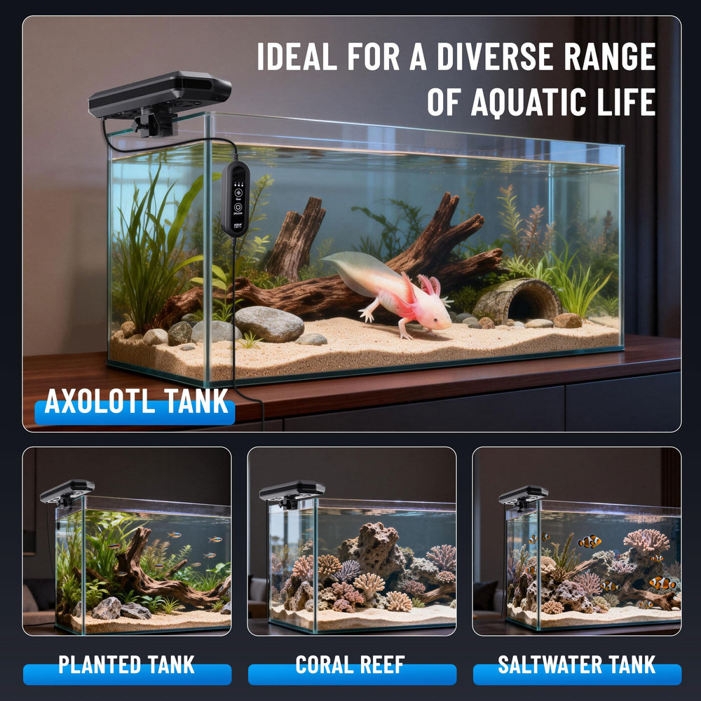 AQUASMITH compatible with freshwater, saltwater, and planted tanks