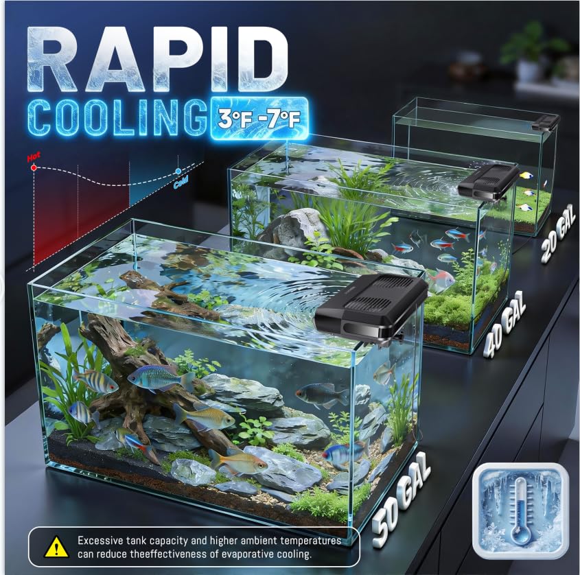 AQUASMITH dual-turbine design concentrates airflow toward water surface for efficient cooling