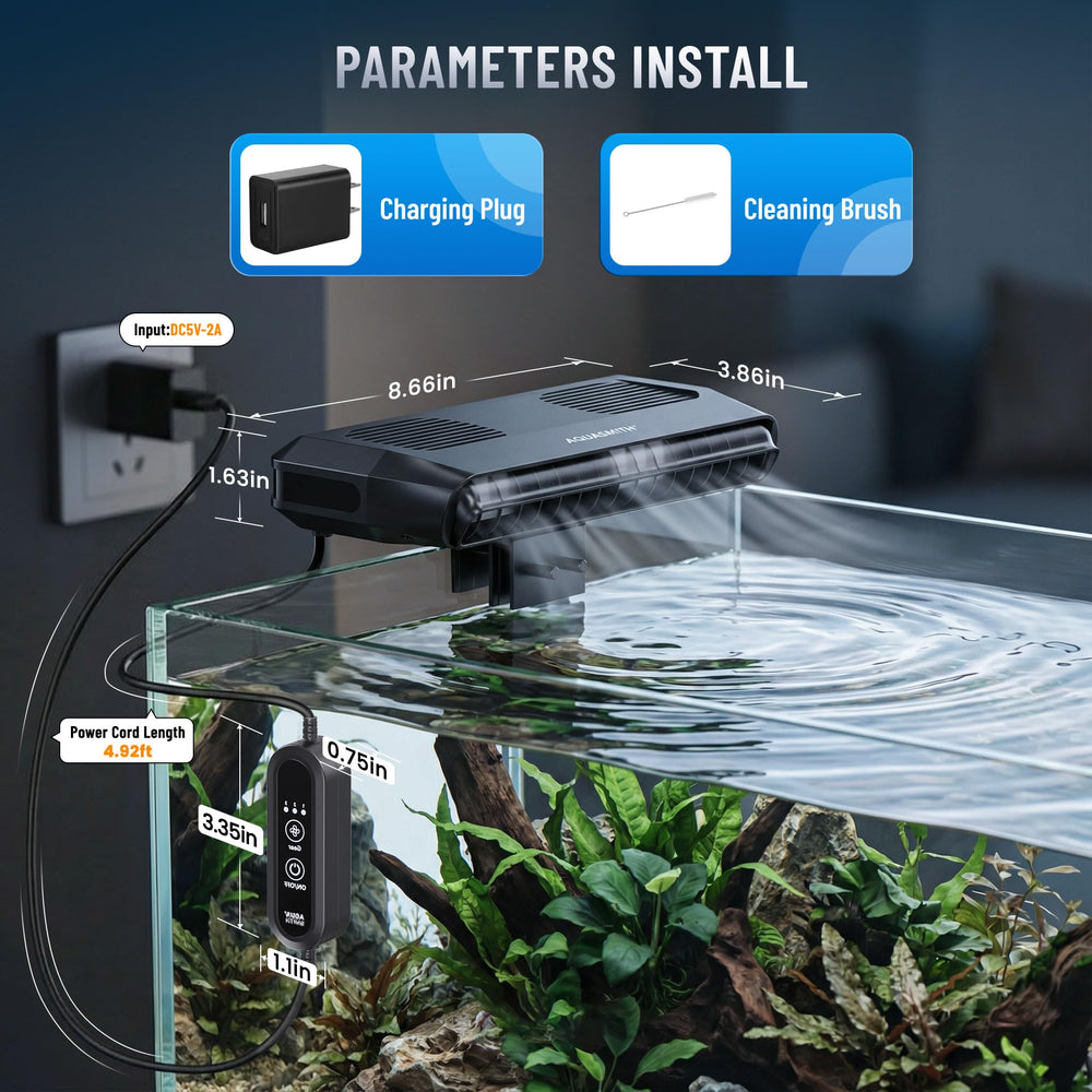 AQUASMITH included power plug enables quick, plug-and-play setup