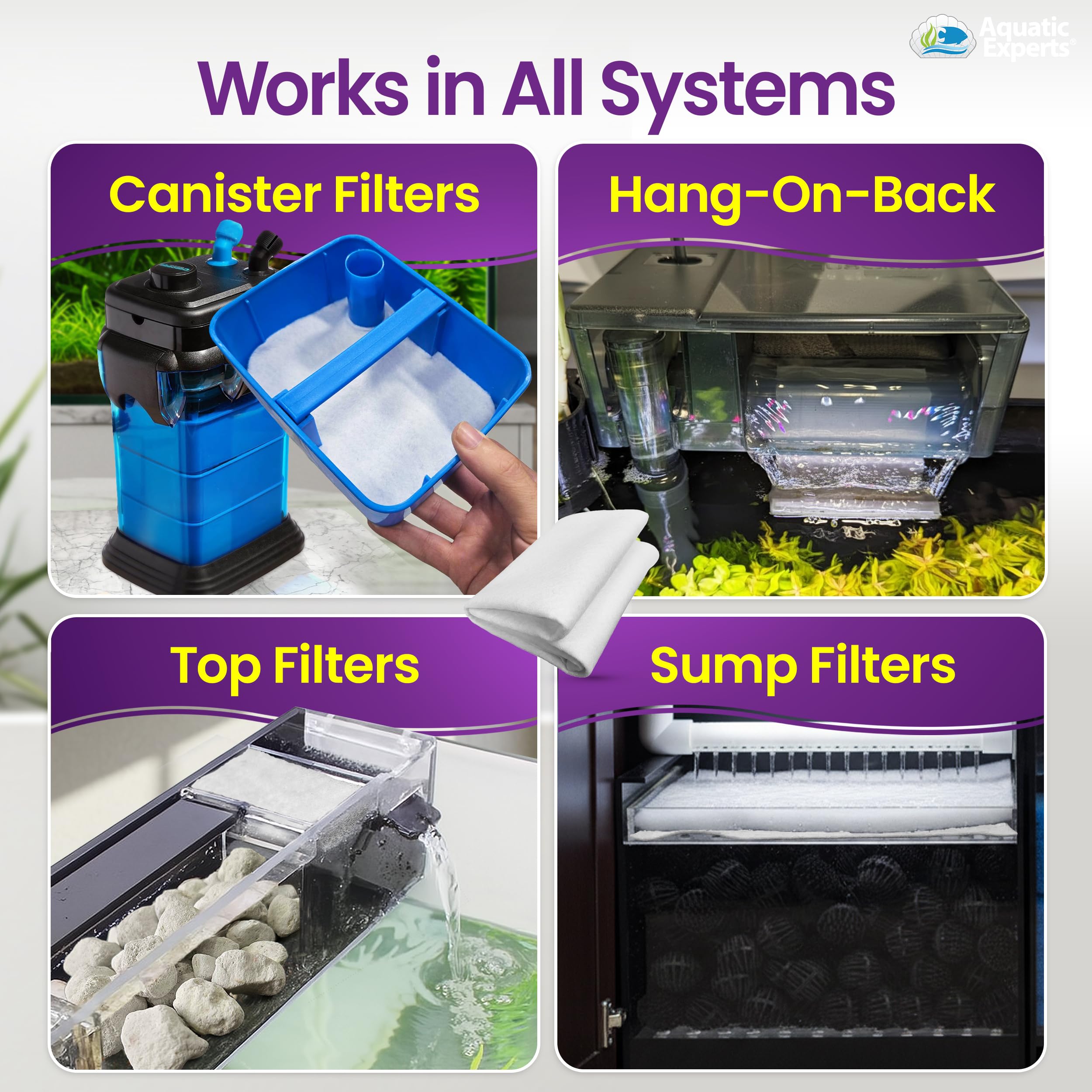 Aquatic Experts 2-pack provides additional pads for ongoing maintenance and savings.
