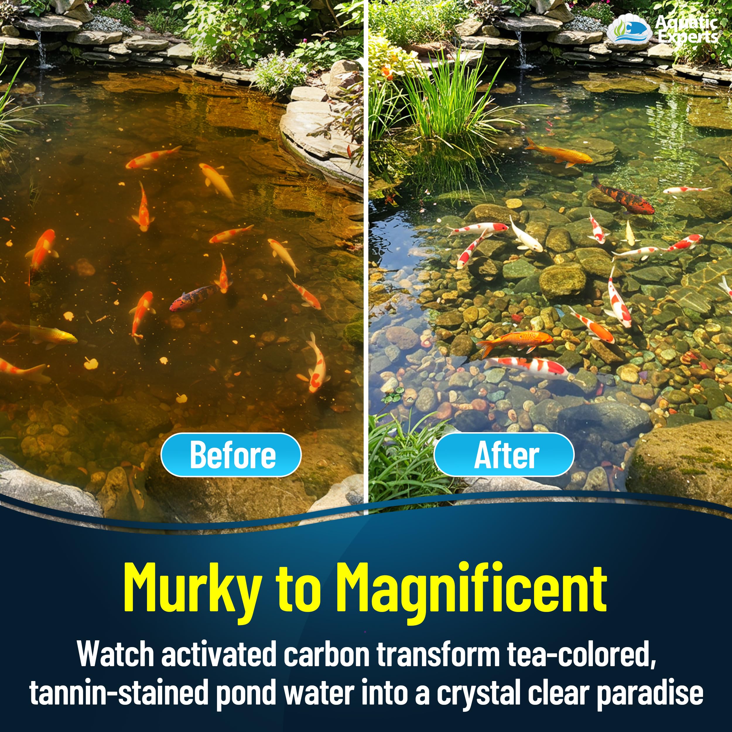Aquatic Experts carbon pad durable USA-made filtration media.