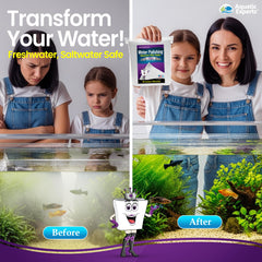 Aquatic Experts filter pad with dense fibers traps fine particles for sparkling water