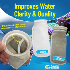 Aquatic Experts durable felt maintains shape through multiple cleanings for long-lasting use.