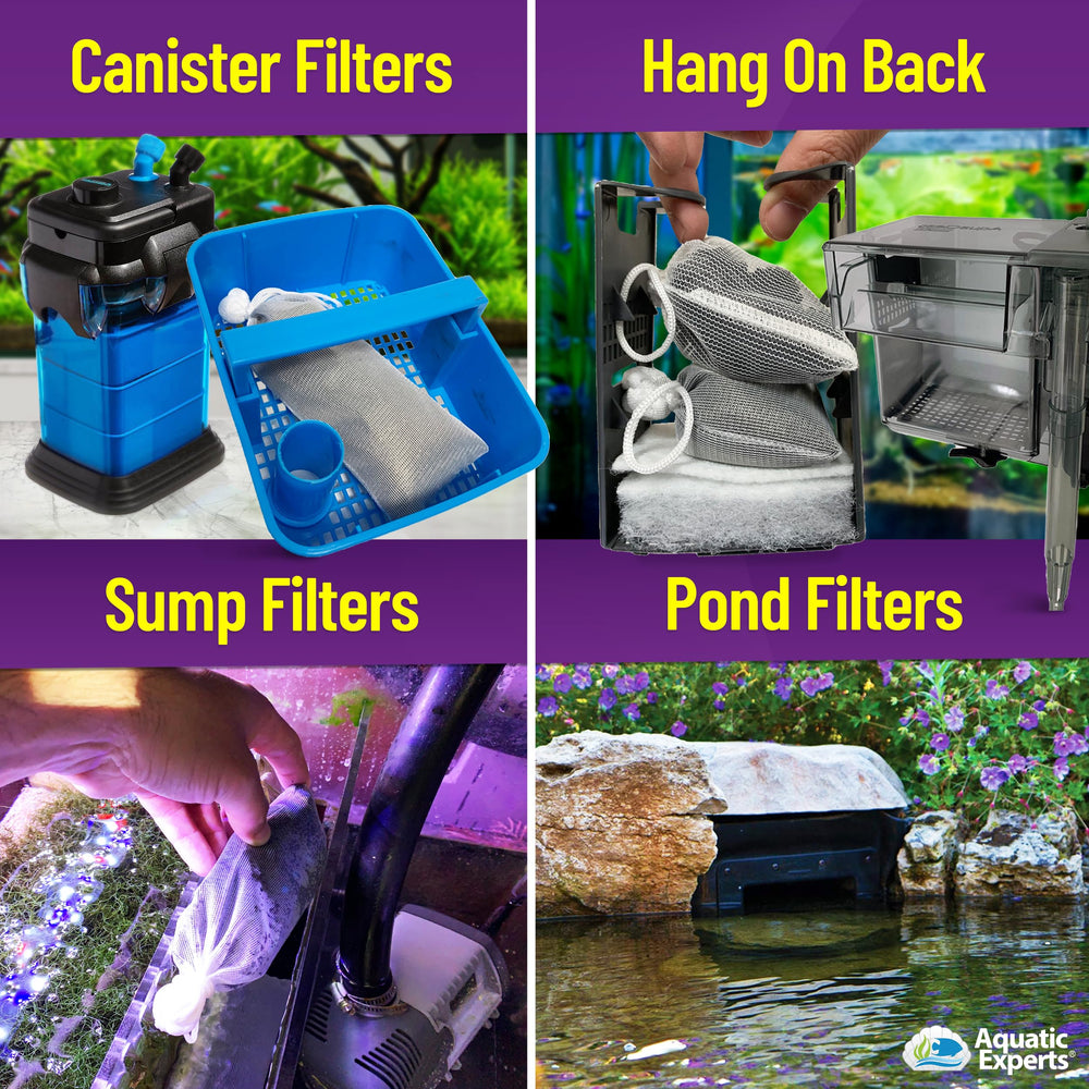 Aquatic Experts carbon rinsing with minimal dust and fines.