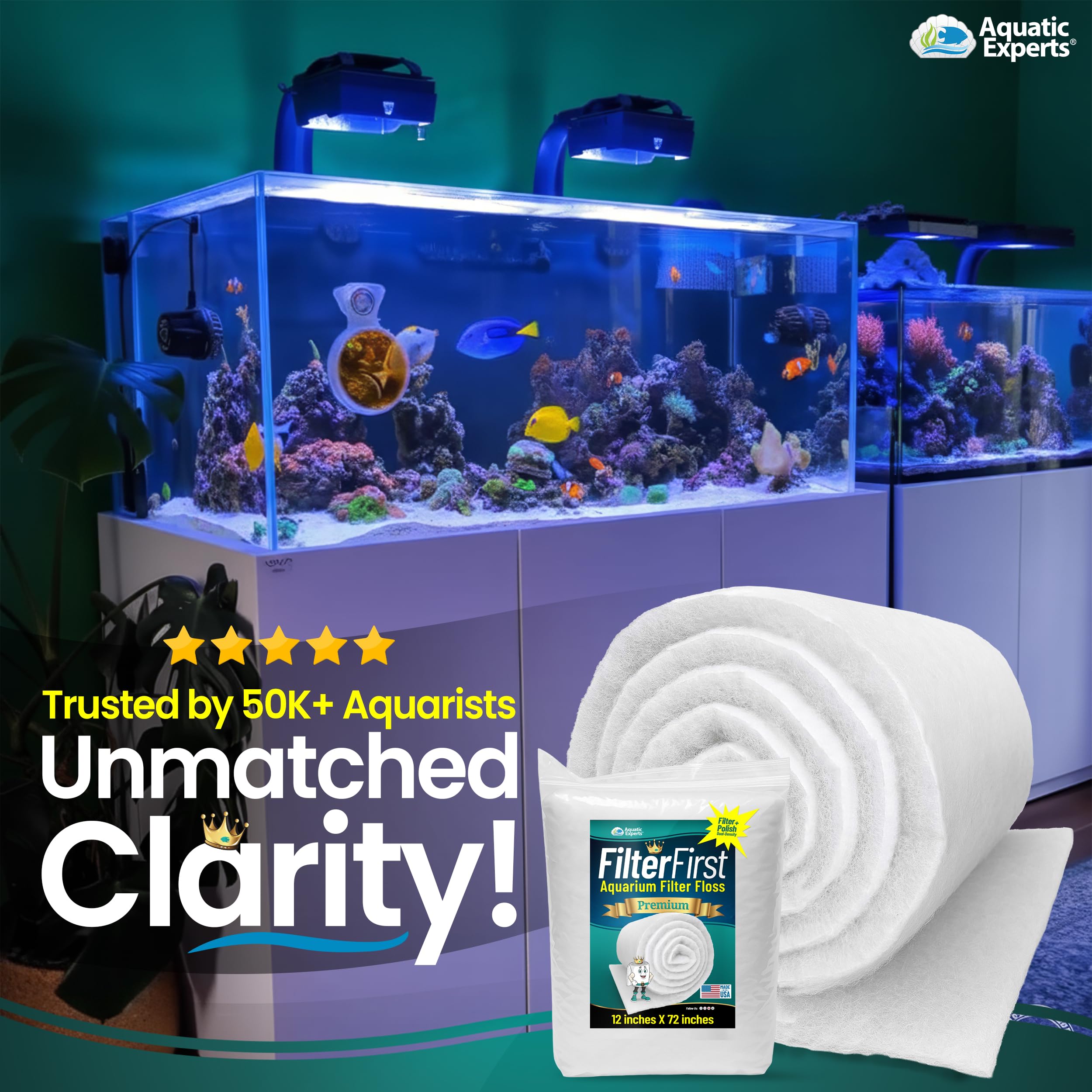 Aquatic Experts demonstrates improved water clarity in real tanks