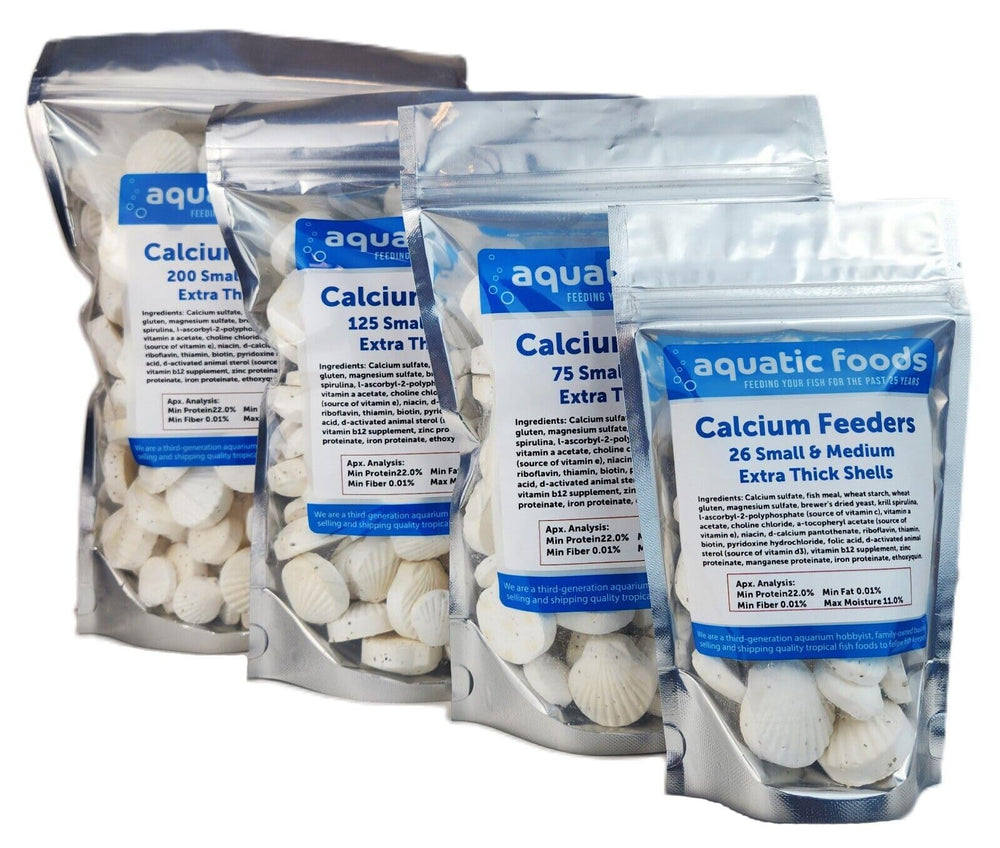 Aquatic Foods calcium feeder small shells for shrimp and snails, promotes shell health