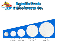 Aquatic Foods Inc. krill-spirulina-disk for crustaceans with color boost.