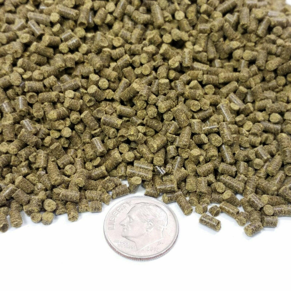 Aquatic Foods Inc. Spirulina sinking pellets for bottom fish; supports color and health.