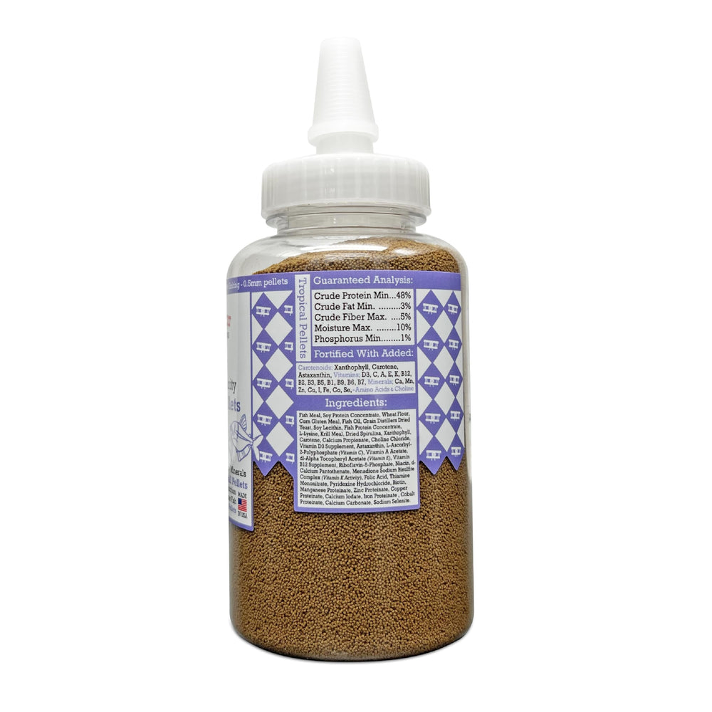 Aquatic Provisions 48% protein formula for active tropical fish