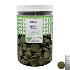 Aquatic Provisions algae discs USA-made sustainable ingredients for healthy fish.