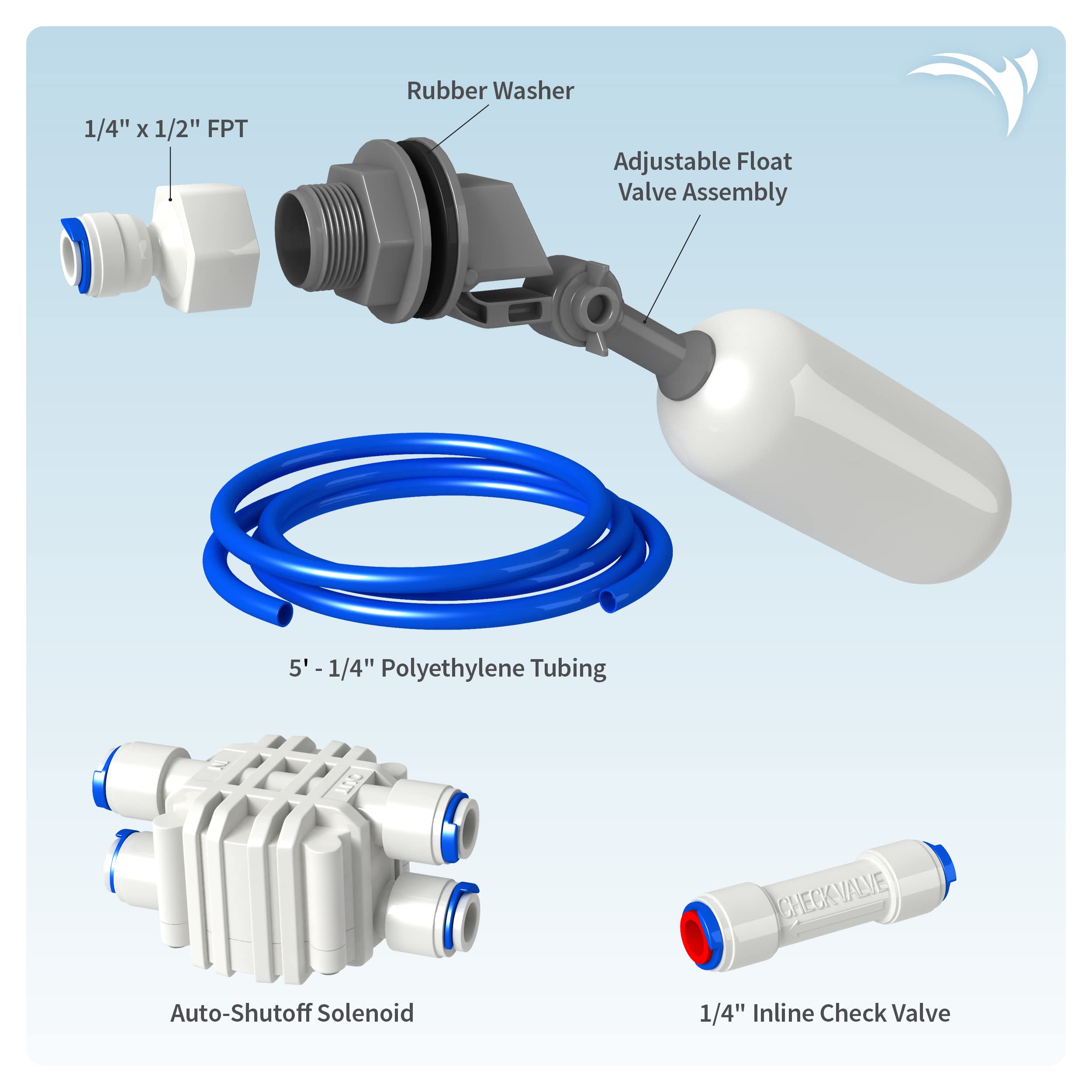 AquaticLife close-up of premium-quality components for reliable RO system operation.