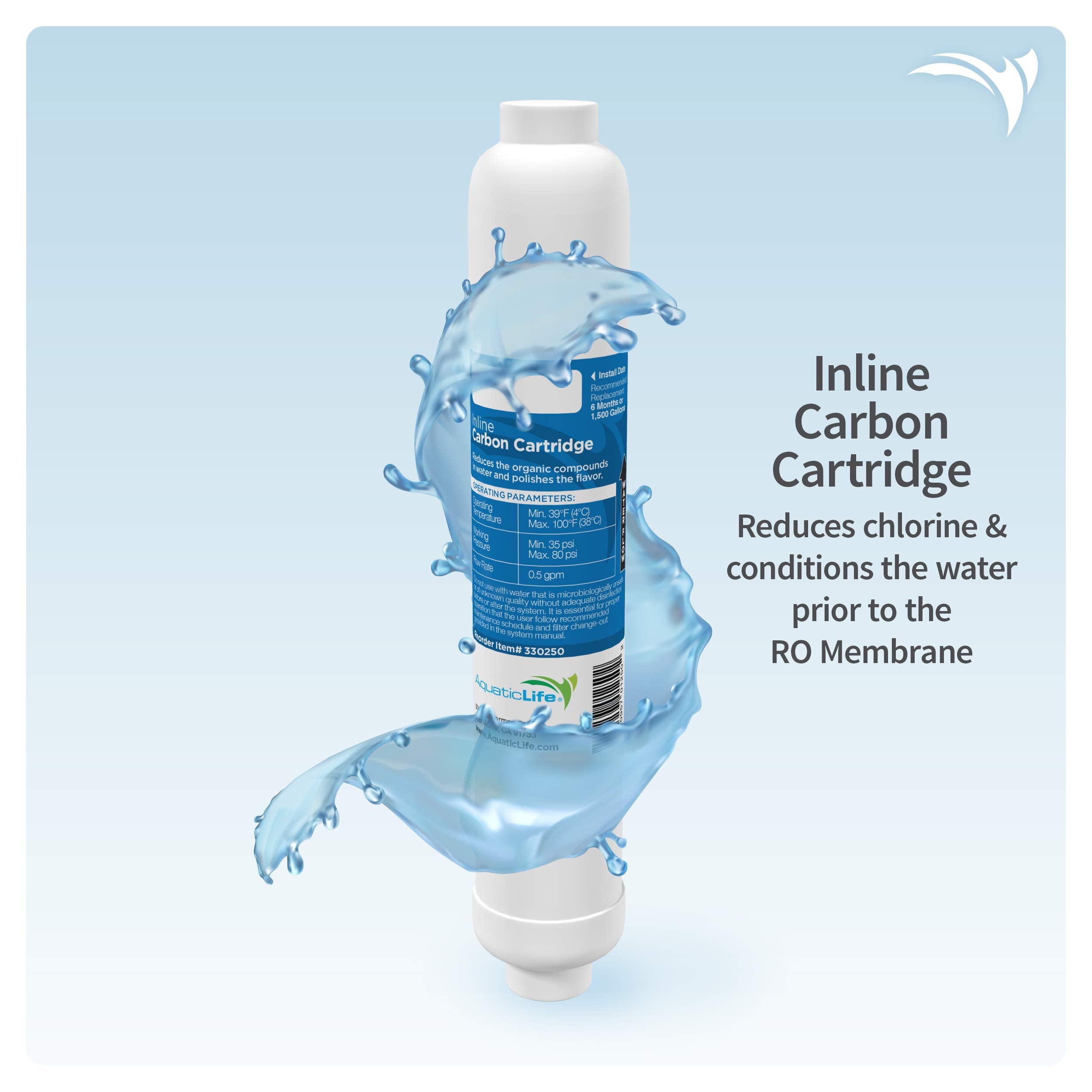 Aquatic Life RO Buddie 3-pack provides convenient inline replacement for RO systems.