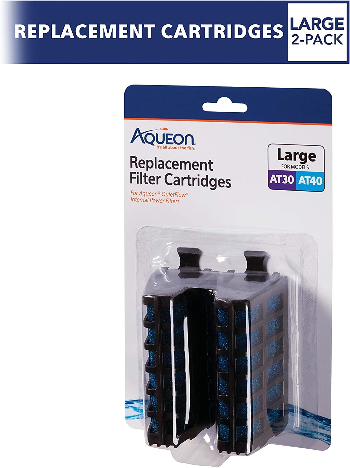 Activated carbon filtration layer within the Aqueon cartridge.