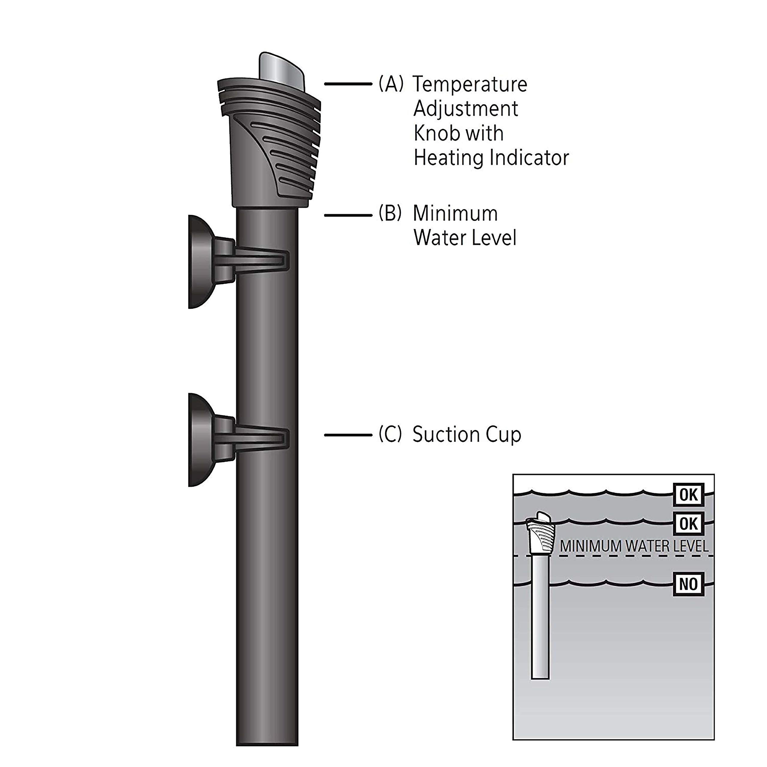 Aqueon Adjustable Pro Heater recommended for tanks up to 75 gallons