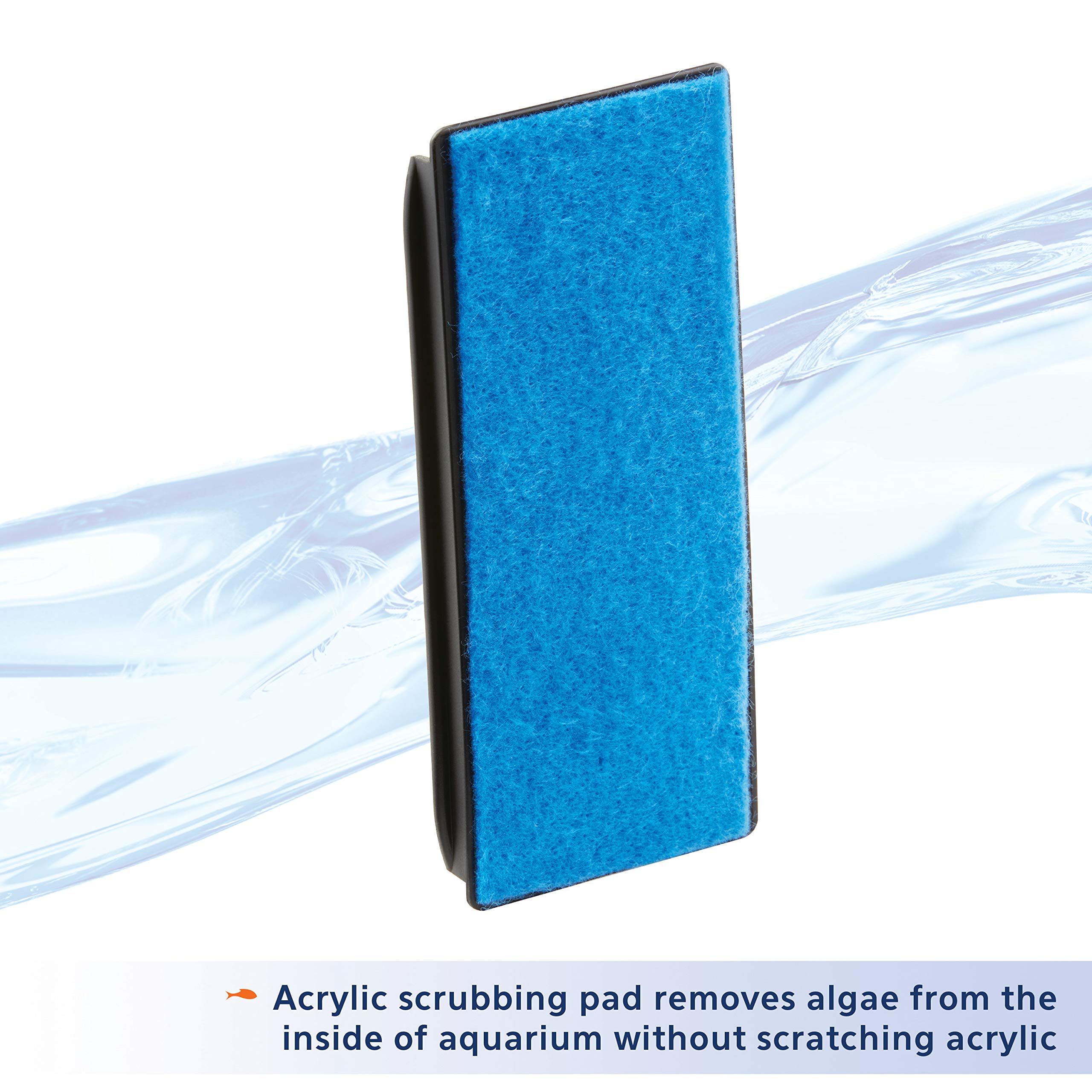 Pad for acrylic ensures gentle scrubbing on acrylic tanks with minimal scratching risk.