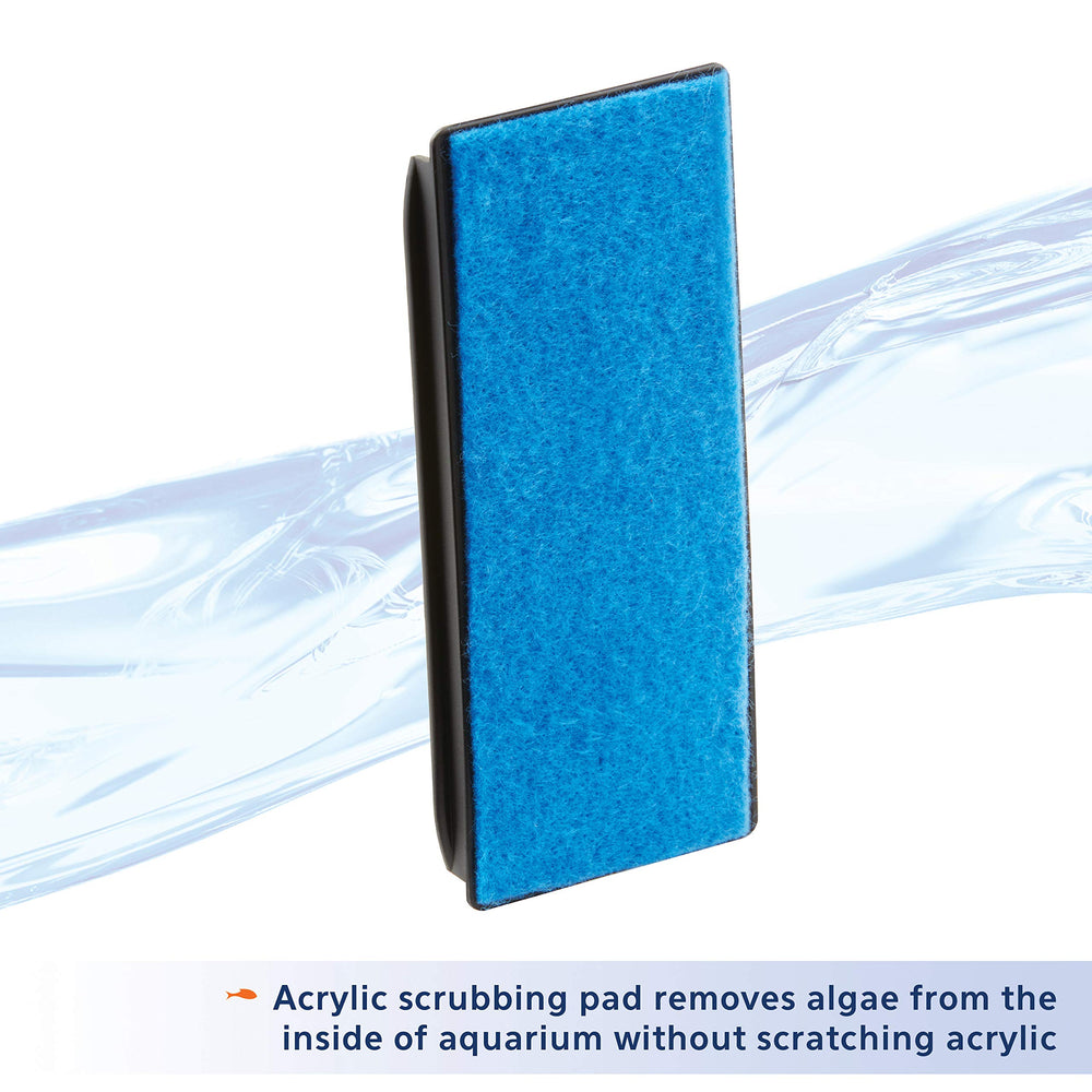Pad for acrylic ensures gentle scrubbing on acrylic tanks with minimal scratching risk.