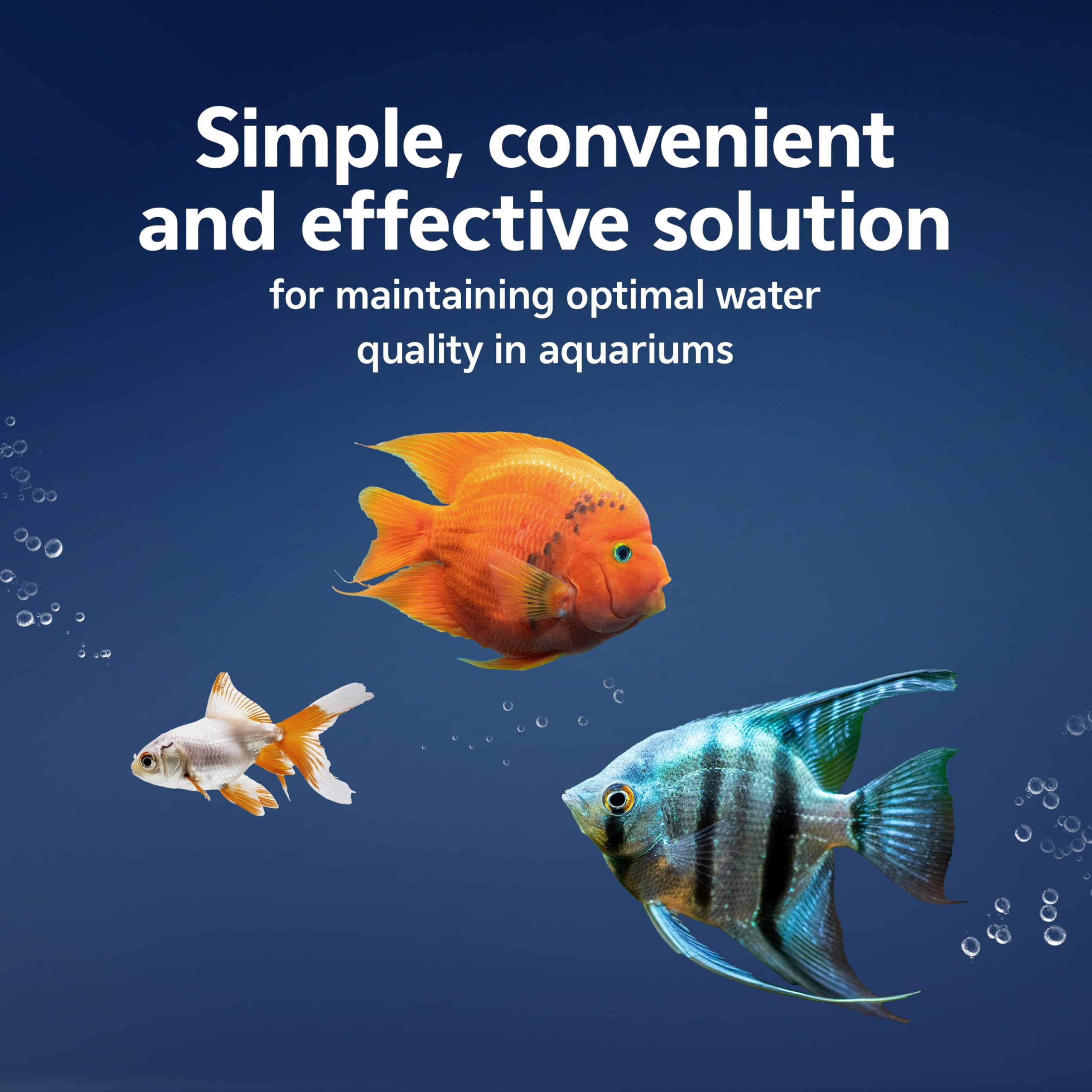 Close-up of Aqueon AquaPacs ball dispensing into aquarium.
