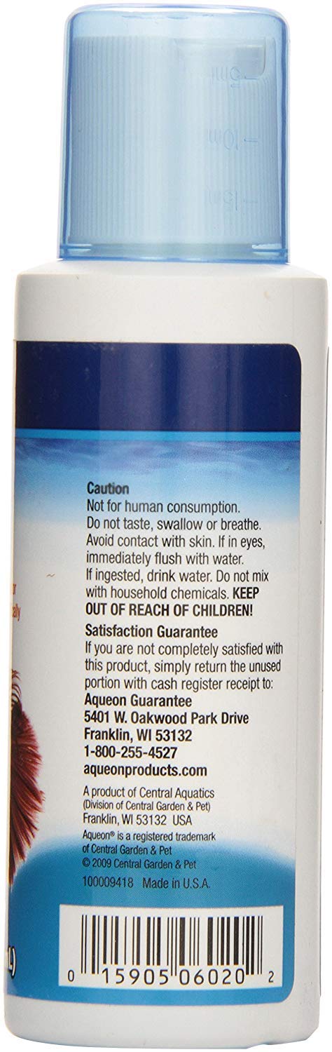 Aqueon Betta Bowl Plus bottle used in a small bowl for safer water