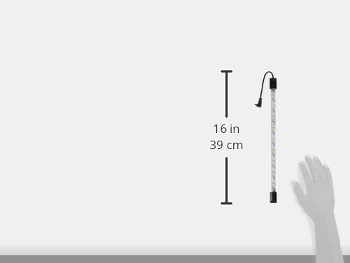Aqueon Day LED lamp in a hood provides energy-efficient aquarium lighting.