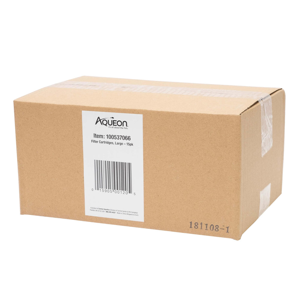 Aqueon filtration cartridge improving water clarity and fish environment