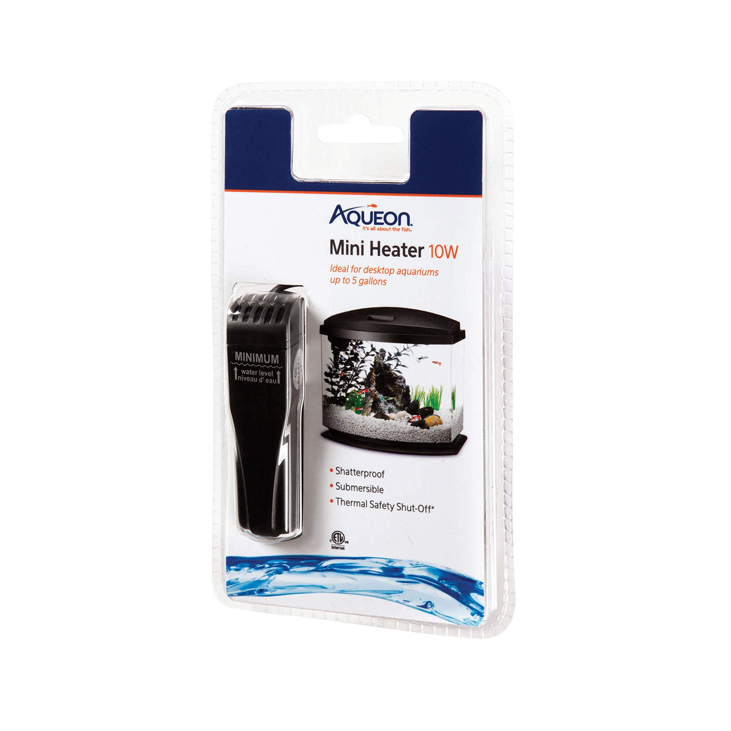 Aqueon Mini Flat Heater fully submersible for small tanks