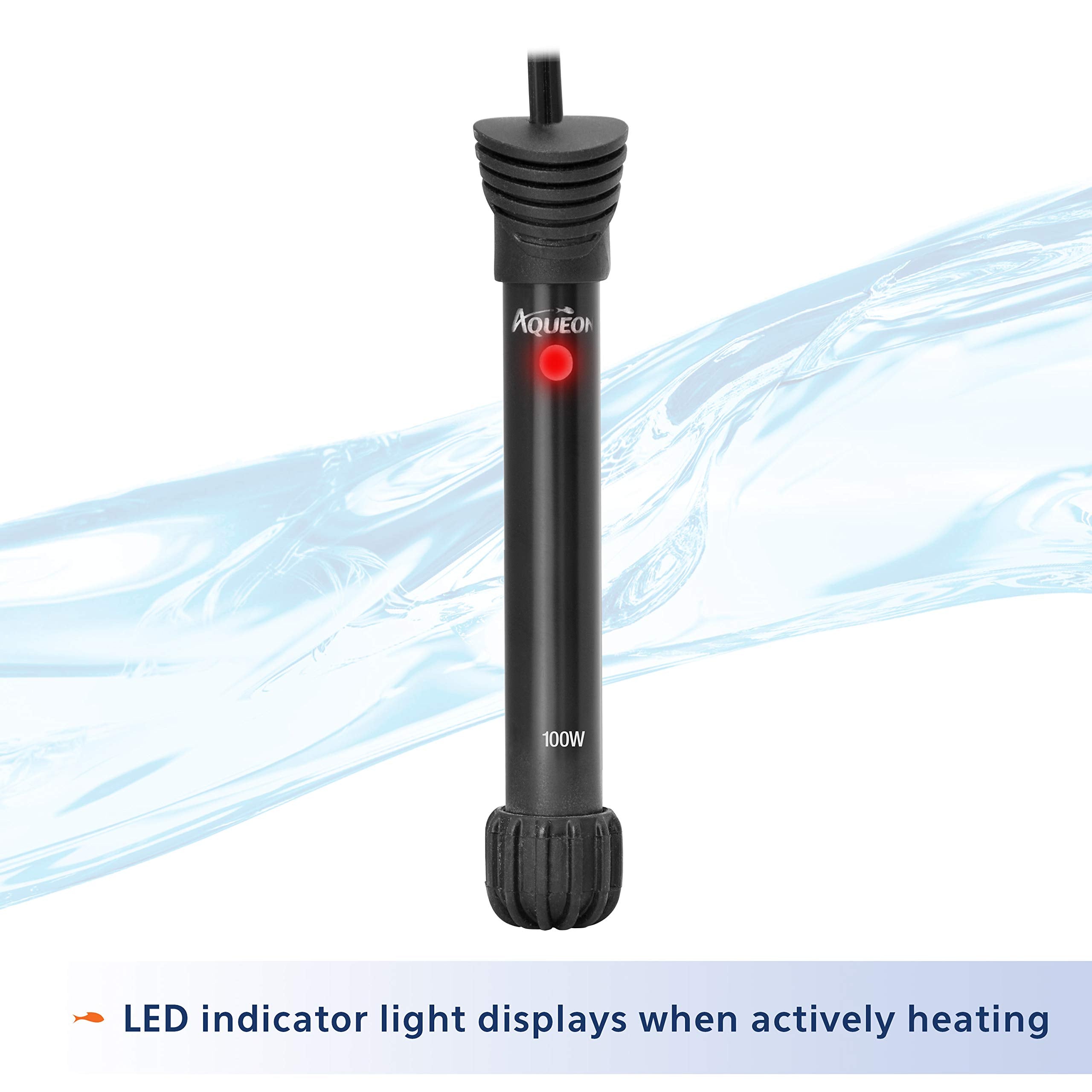 Aqueon preset heater uses shatter resistant quartz for durability