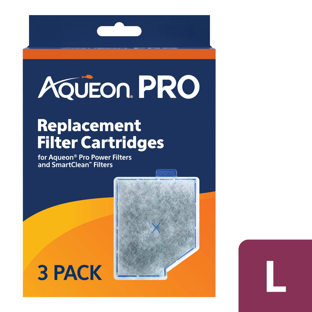 Aqueon PRO replacement cartridge ready for quick installation in home aquariums.