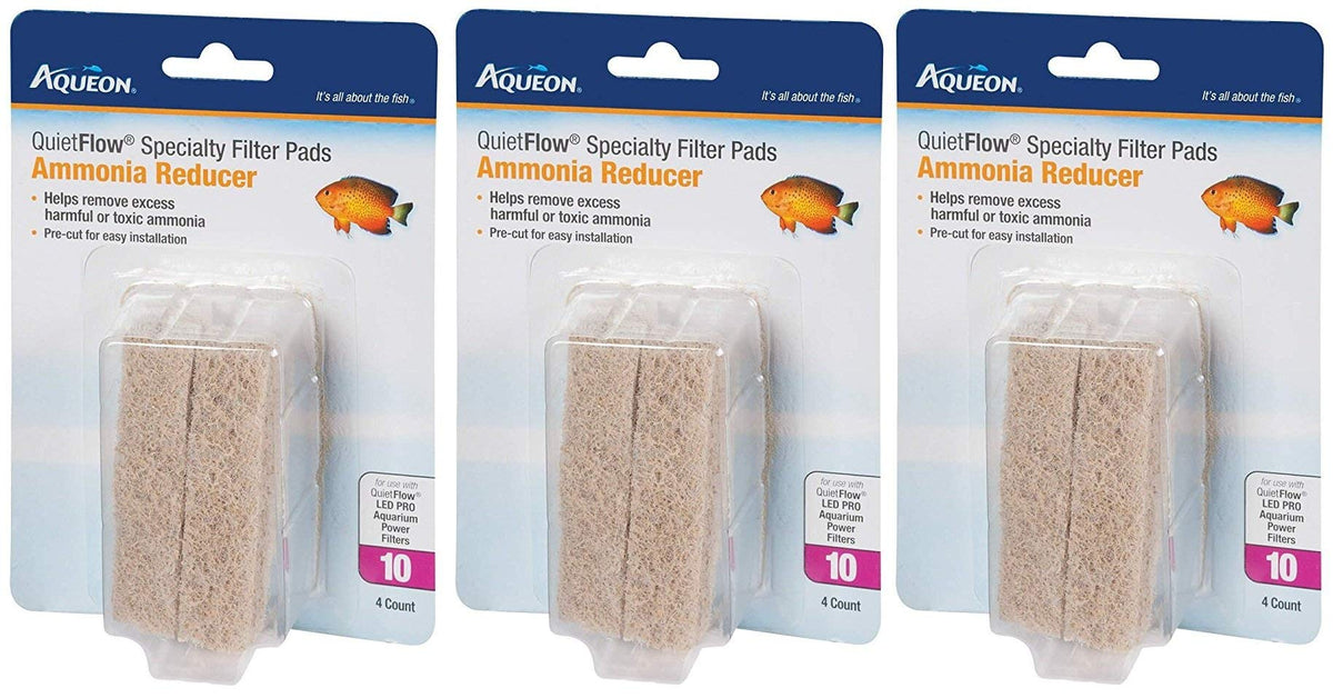 Aqueon Quiet Flow 10 ammonia reducing filter pad improves water quality for your aquarium